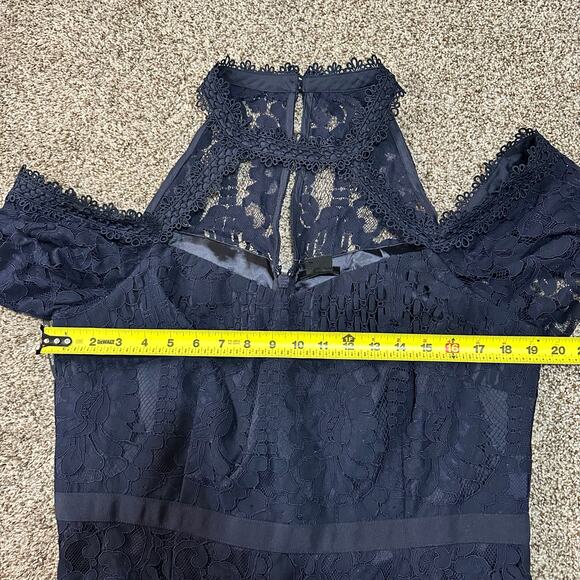 CITY CHIC Women's Pippa Lace Dress Size M In Navy - Picture 9 of 13